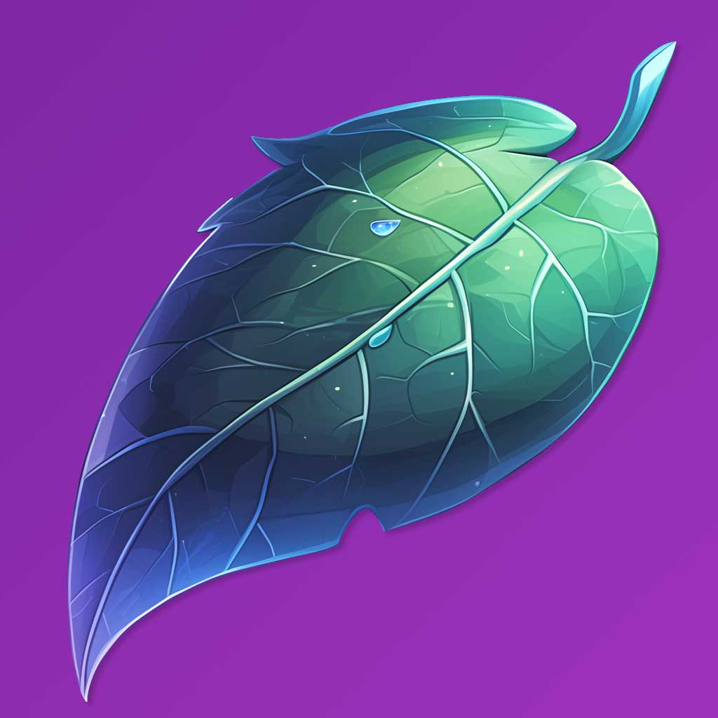 Black Lotus Leaf Icon