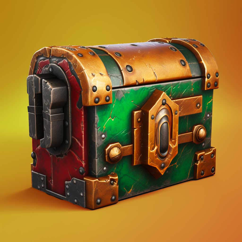 Rusted Heart Shaped Lockbox Icon