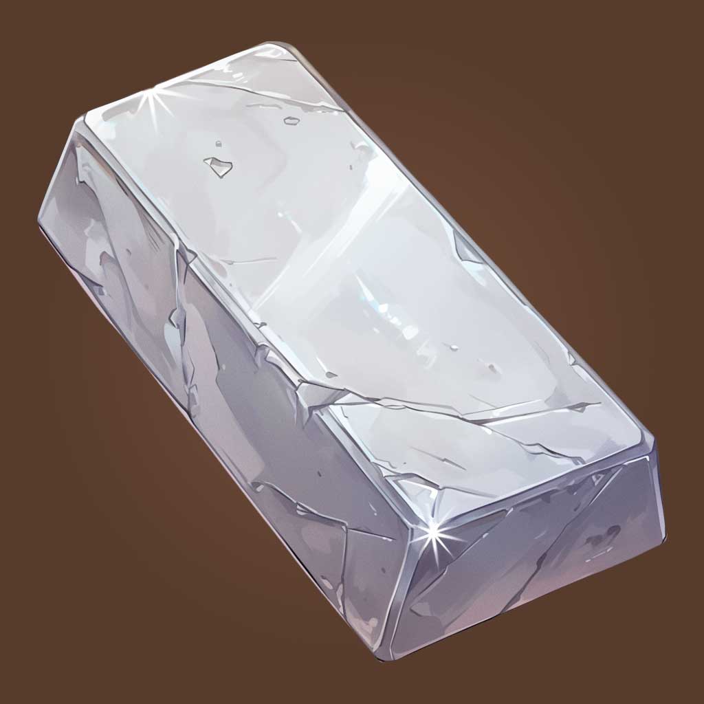 Silver Ingot Icon