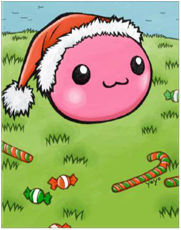 Santa Poring Card